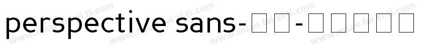 perspective sans-粗体字体转换